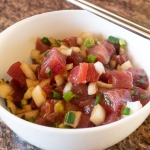 Ahi Poke in a bowl